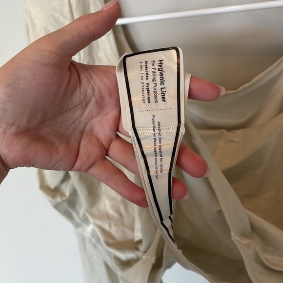 NWT Lululemon Wundermost Square-Neck Long-Sleeve Bodysuit Shine Bone - Picture 6 of 12